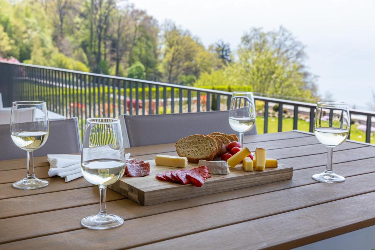 Les Terrasses De Lavaux 1 - Appartement De Luxe Avec Vue Panoramique Et Piscine Puidoux Екстер'єр фото