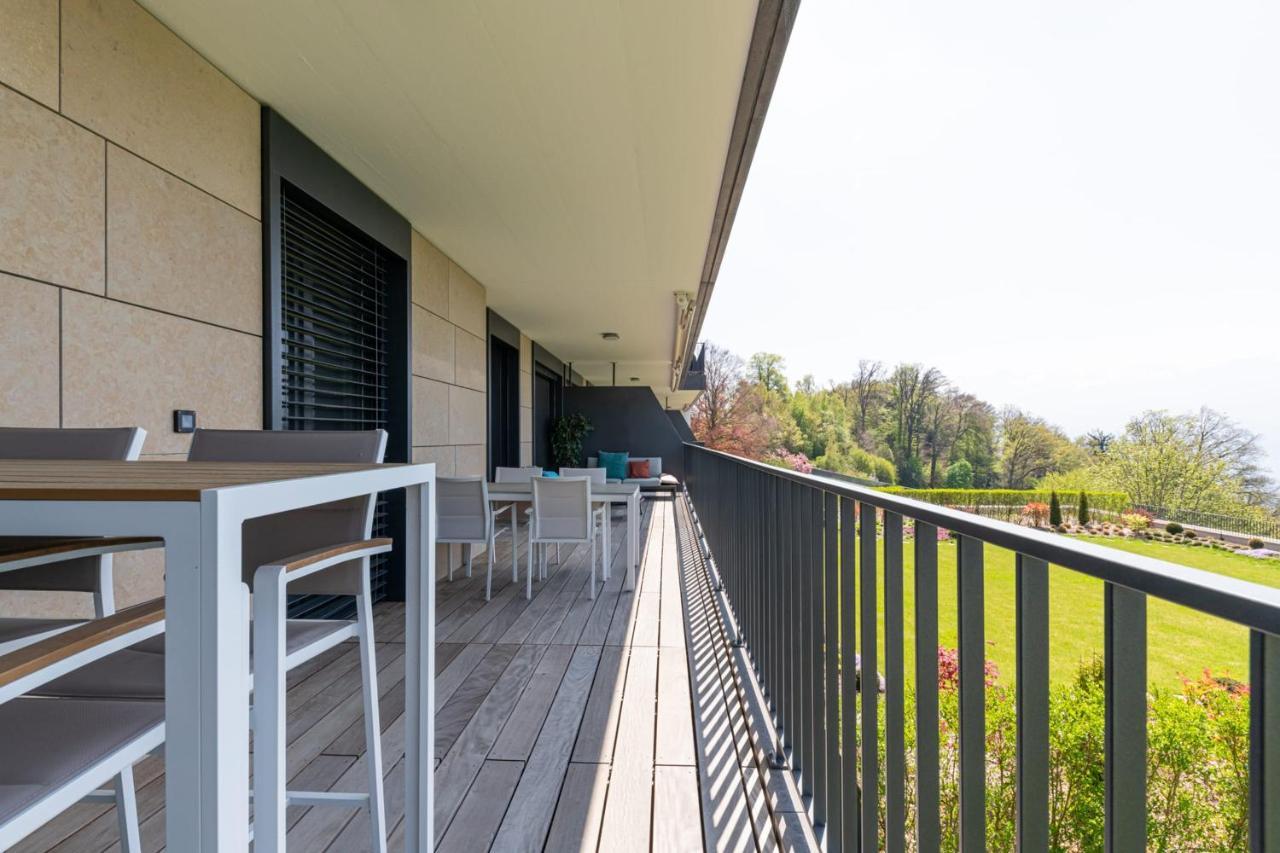 Les Terrasses De Lavaux 1 - Appartement De Luxe Avec Vue Panoramique Et Piscine Puidoux Екстер'єр фото