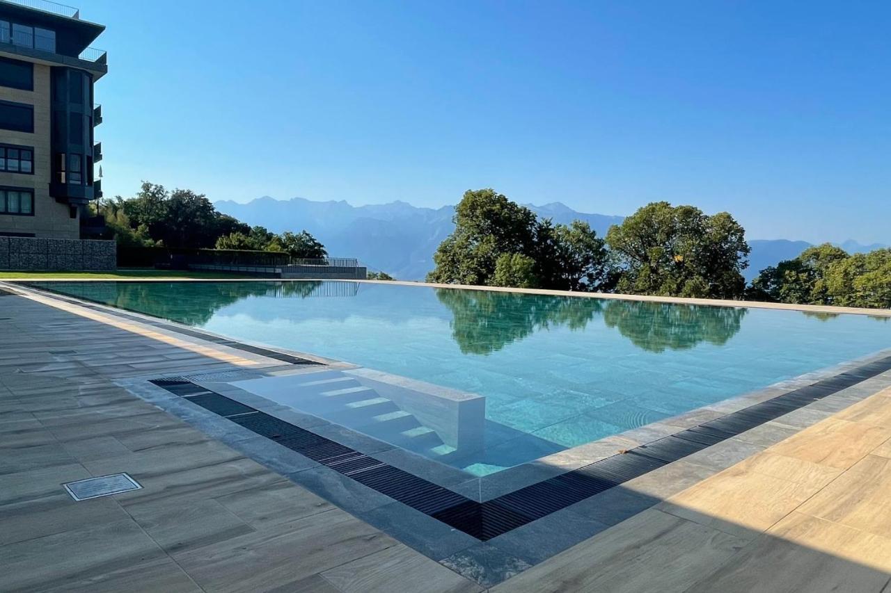 Les Terrasses De Lavaux 1 - Appartement De Luxe Avec Vue Panoramique Et Piscine Puidoux Екстер'єр фото